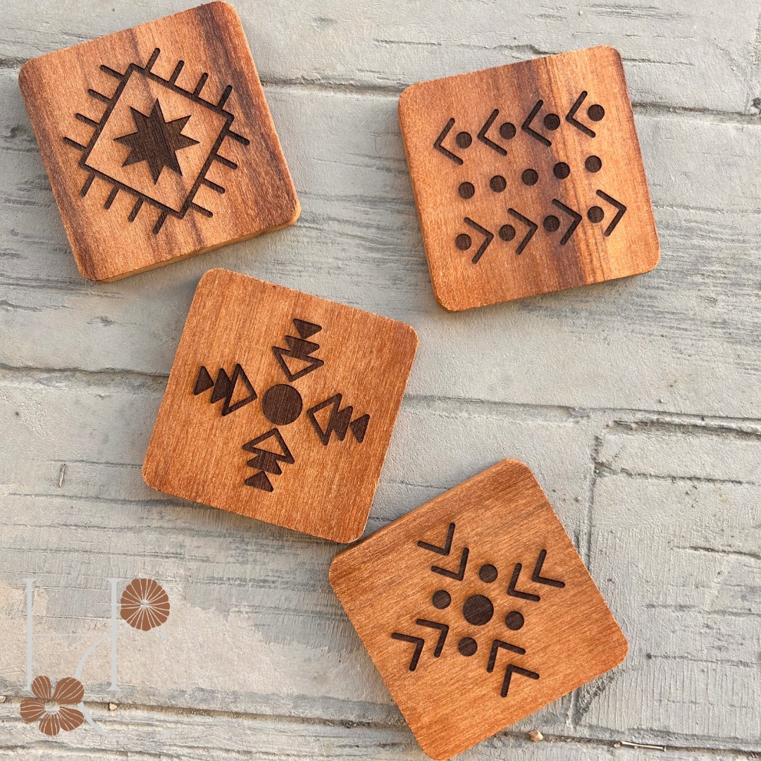 Boho Wood Coasters