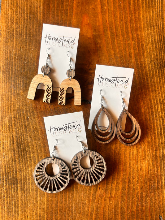 Wooden Earrings