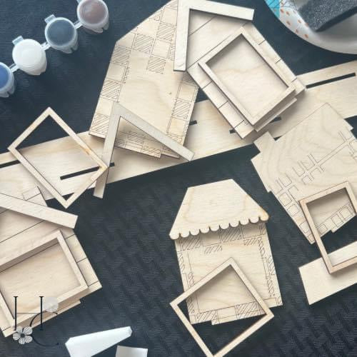 DIY Picture Frame Houses