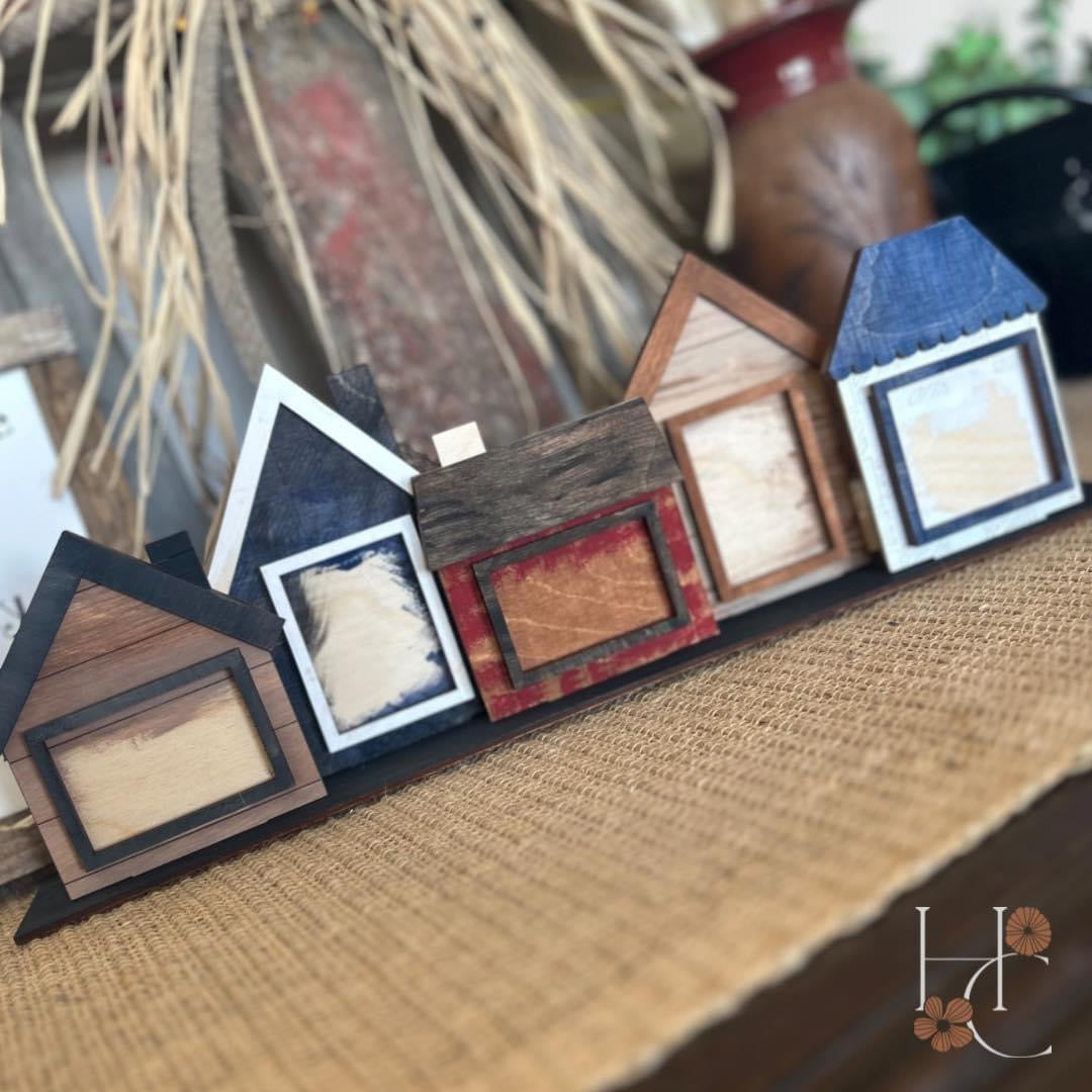 DIY Picture Frame Houses